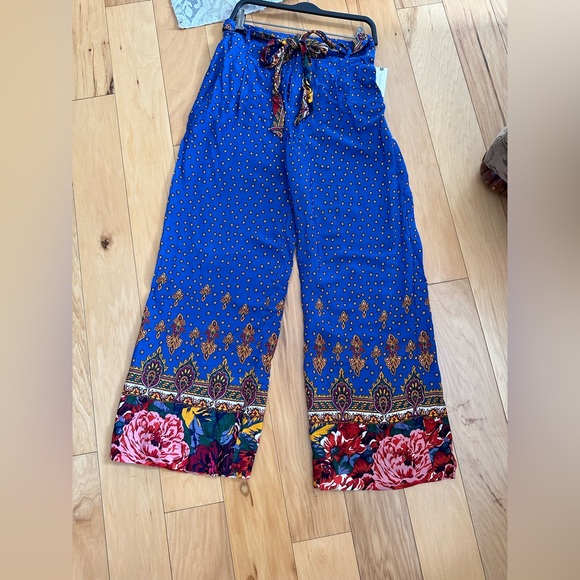 Anthropologie Ettitwa Flowy Floral Pants size 4 NWT - Picture 10 of 11